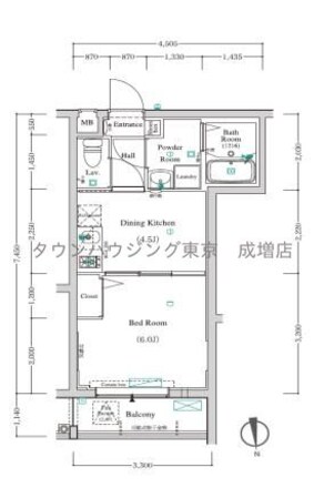 ベルシード板橋蓮根アンベリールの物件間取画像